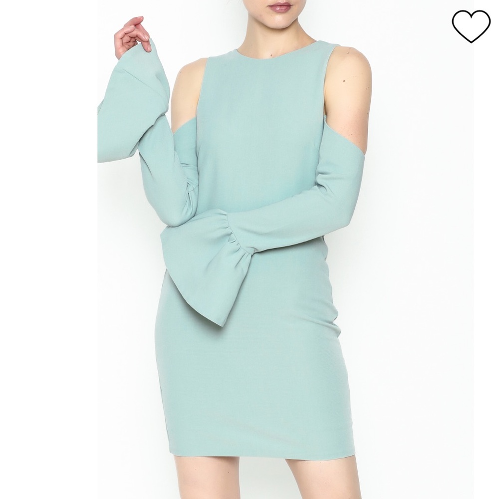 Endless Rose Mint Green Bell Sleeve Dress